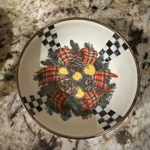 Gently used Evergreen MacKenzie Childs bowl